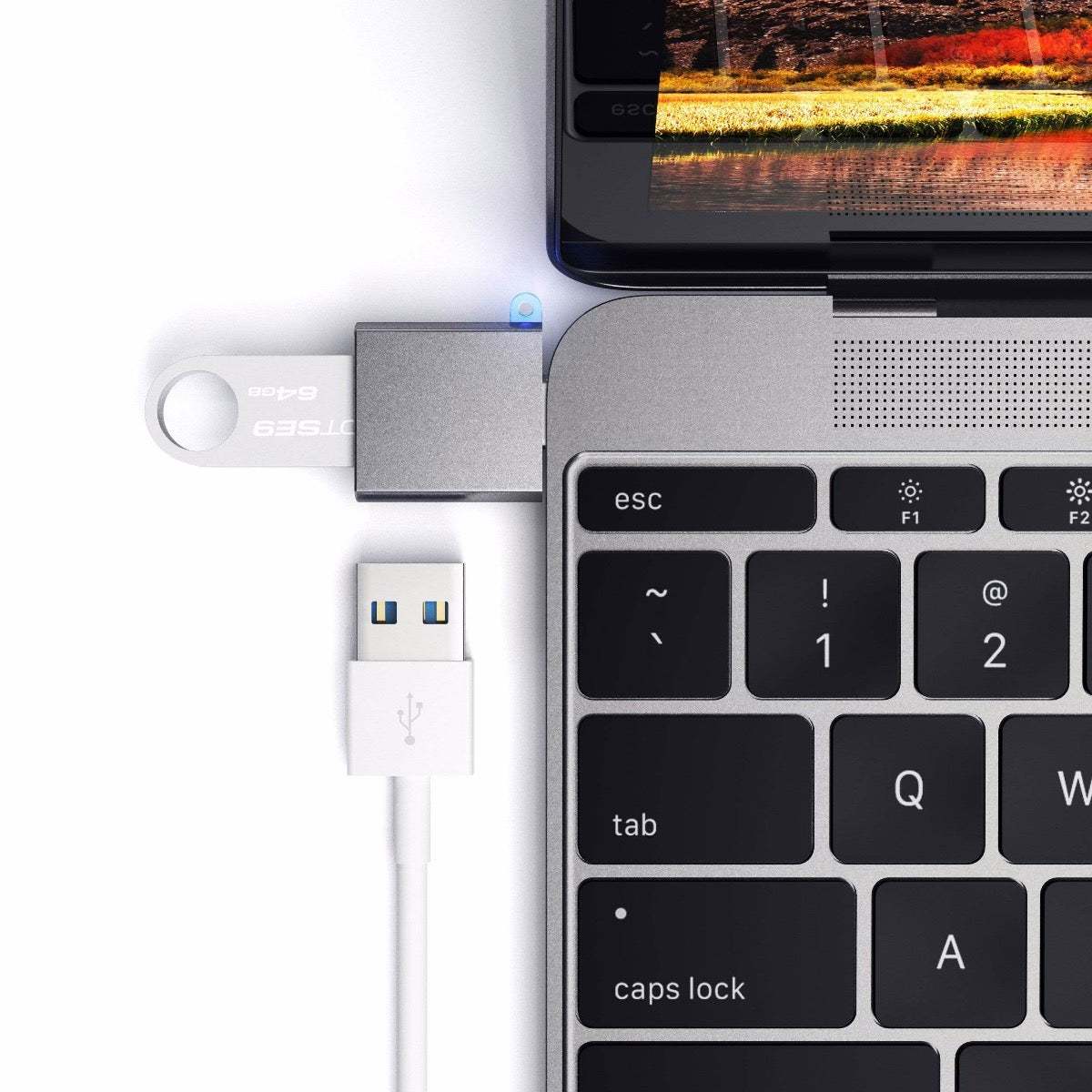 Satechi Type-C to USB Adapter - Space Gray