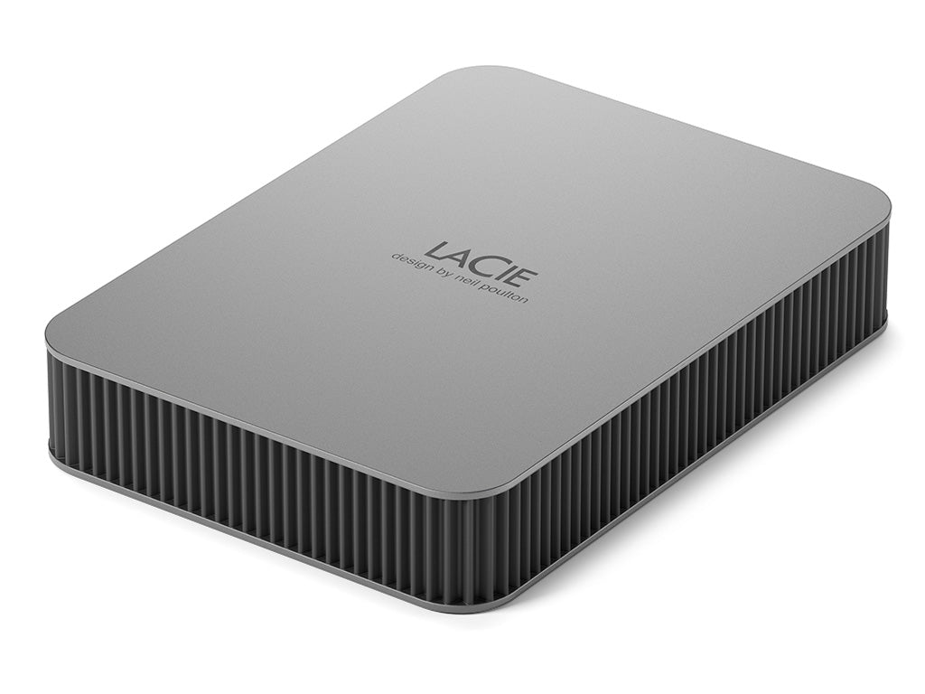 LaCie Mobile Drive USB-C, 5TB - Moon Silver