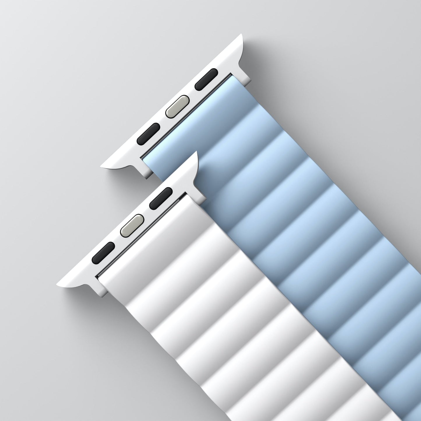 Uniq Revix Magnetic Silicone Band for Apple Watch 41/40/38mm - White/Blue