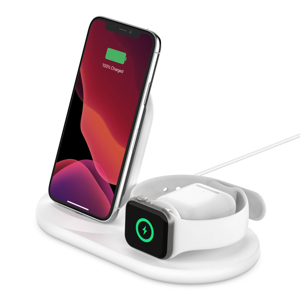Belkin BOOST↑CHARGE™ 3-in-1 Wireless Charger - White