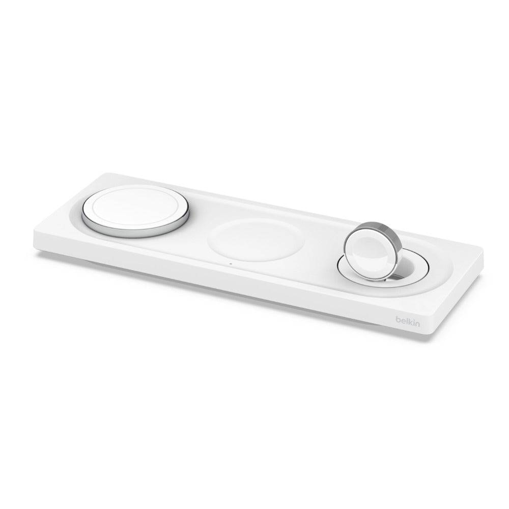 Belkin BOOST↑CHARGE PRO 3-in-1 Wireless Charging Pad with MagSafe - White