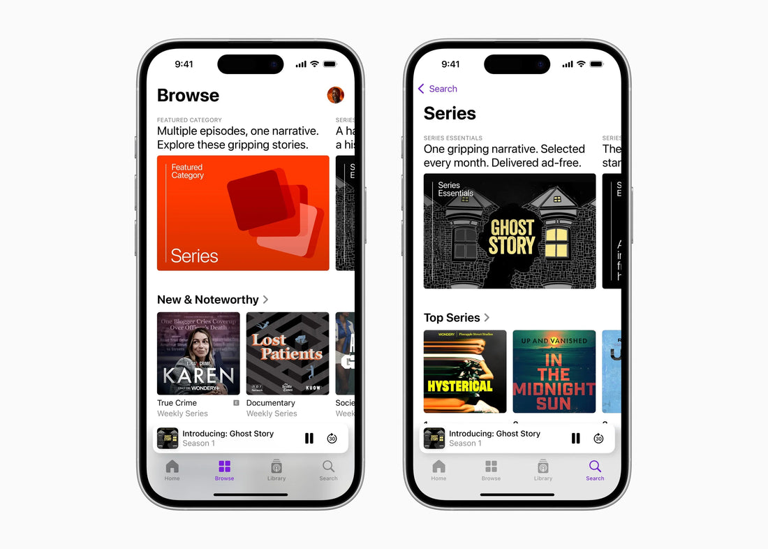 Το Apple Podcasts αναδεικνύει αφηγηματικές σειρές