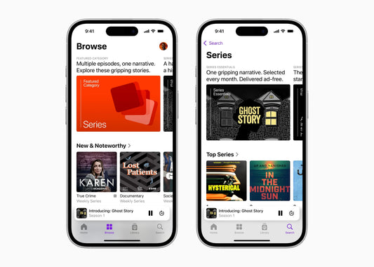 Το Apple Podcasts αναδεικνύει αφηγηματικές σειρές