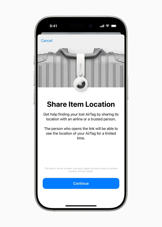Η εφαρμογή "Find My" της Apple επιτρέπει την κοινοποίηση της τοποθεσίας χαμένων αντικειμένων σε τρίτους