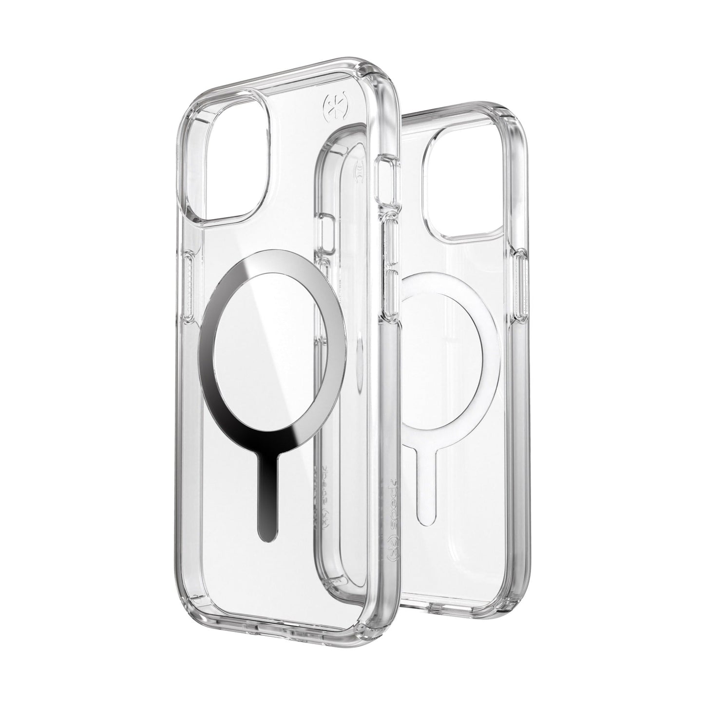 Speck Presidio Perfect Clear MagSafe for iPhone 15 - Clear/Silver