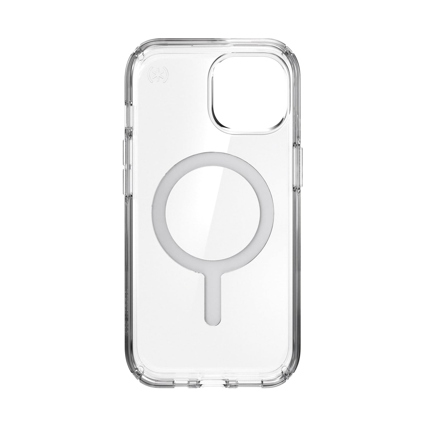 Speck Presidio Perfect Clear MagSafe for iPhone 15 - Clear/Silver