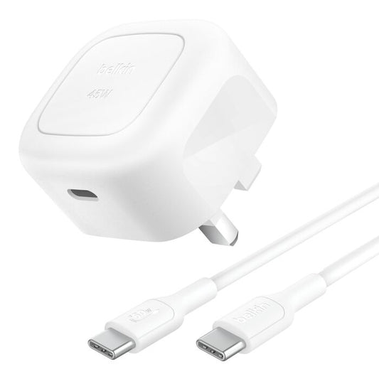 Belkin Compact USB-C Wall Charger 45W + USB-C Cable