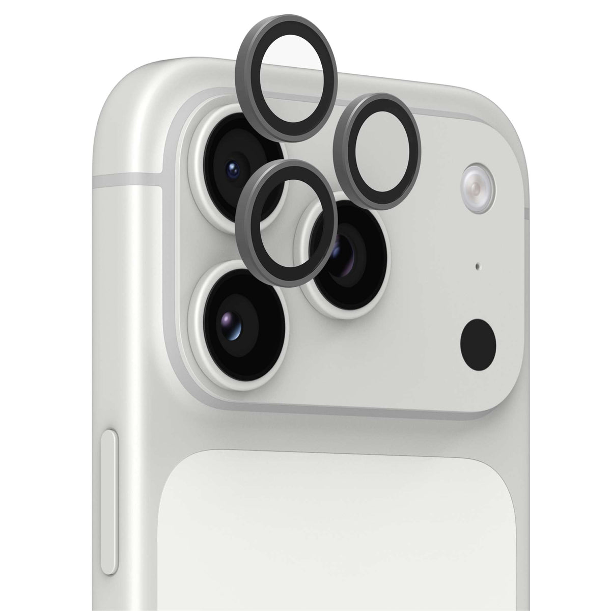 InvisibleShield Premium CameraRings for iPhone 15/16/17 Pro/Pro Max - Silver