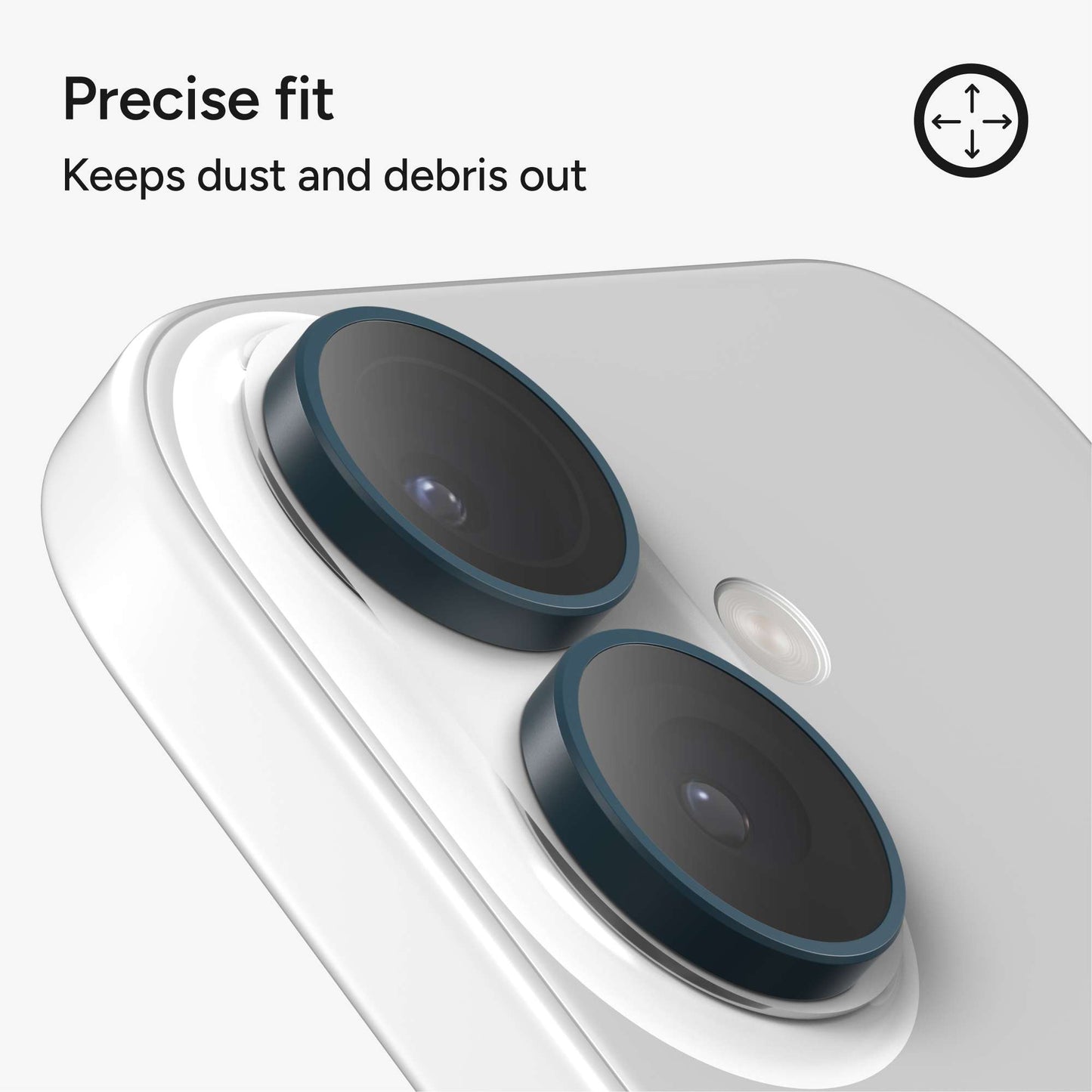InvisibleShield Premium CameraRings for iPhone 17/16/16 Plus - Blue