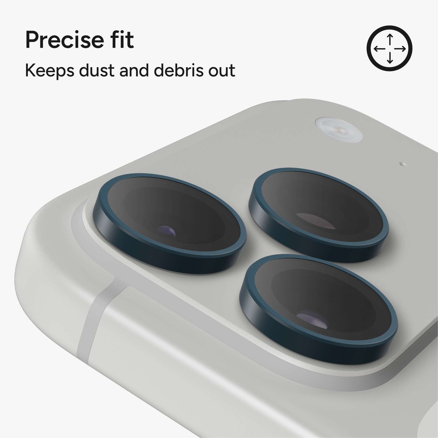 InvisibleShield Premium CameraRings for iPhone 15/16/17 Pro/Pro Max - Blue
