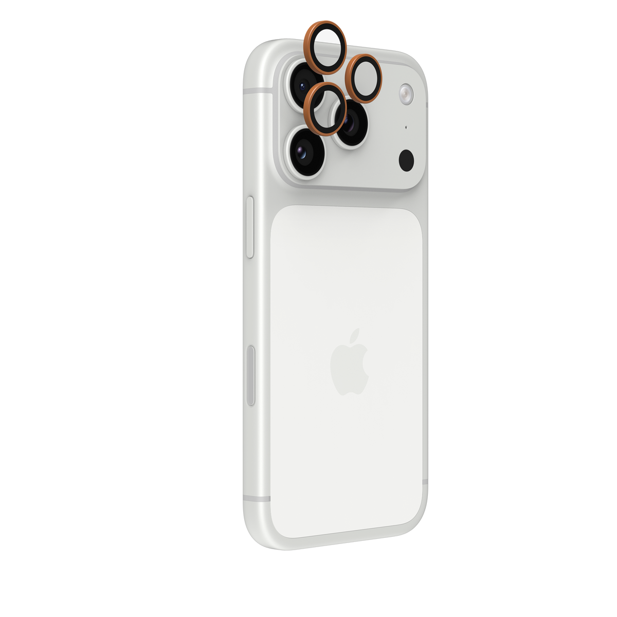 InvisibleShield Premium Camera Rings for iPhone 15/16/17 Pro/Pro Max - Orange