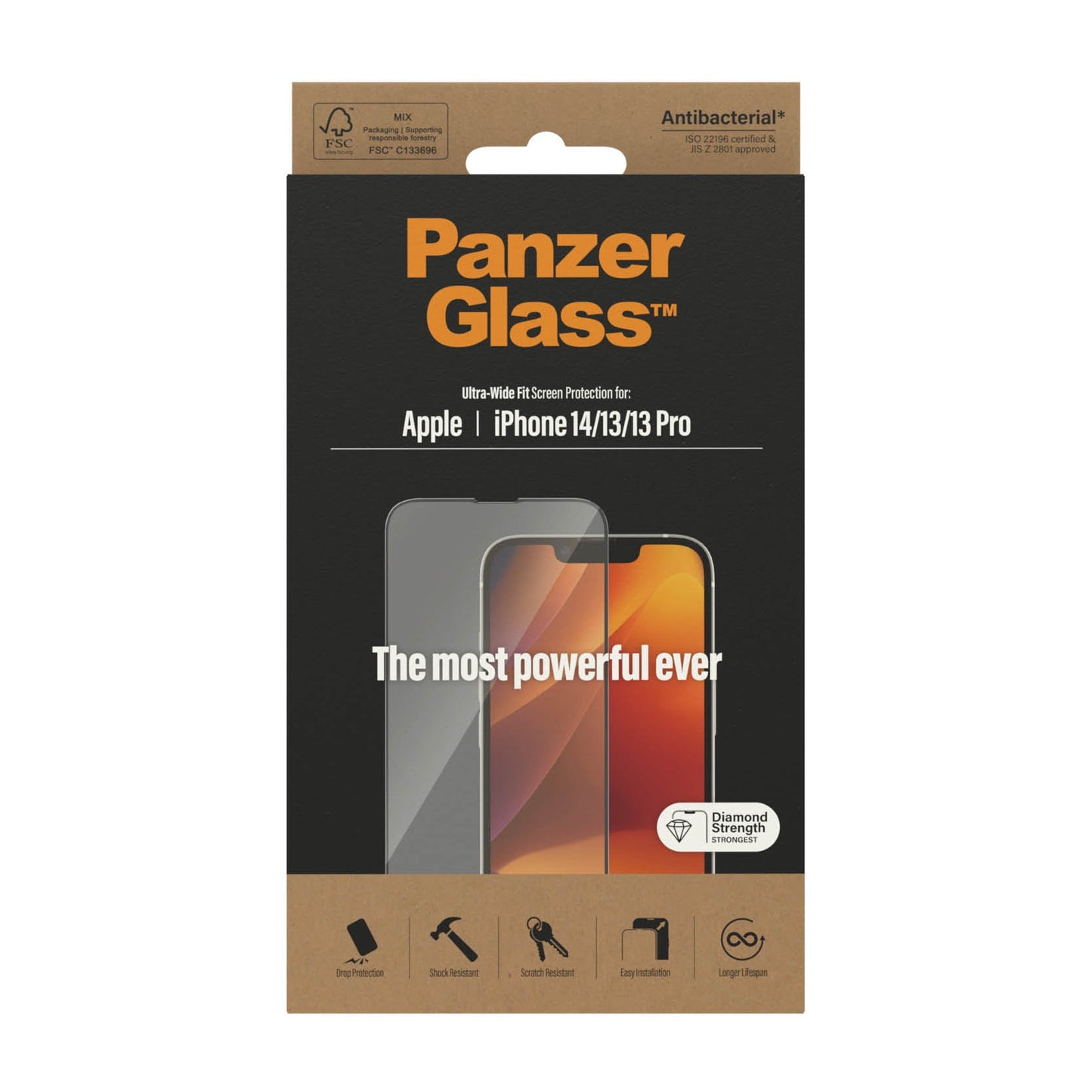 PanzerGlass Edge to Edge for iPhone 14 | 13 | 13 Pro