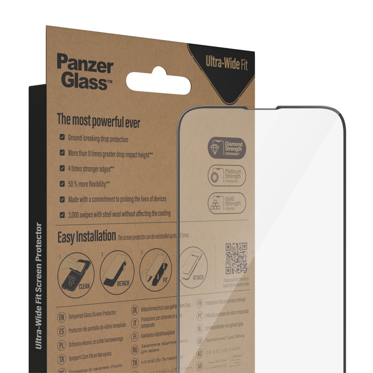 PanzerGlass Edge to Edge for iPhone 14 | 13 | 13 Pro