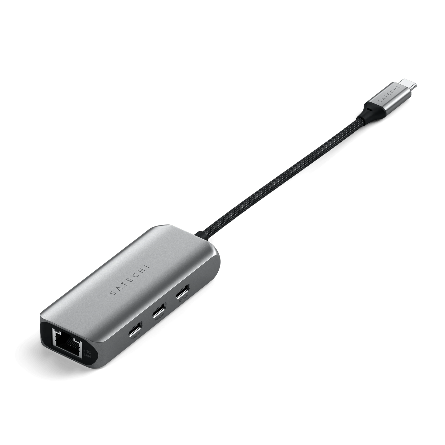 Satechi 4-in-1 USB-C Hub with 2.5 Gigabit Ethernet - Space Gray