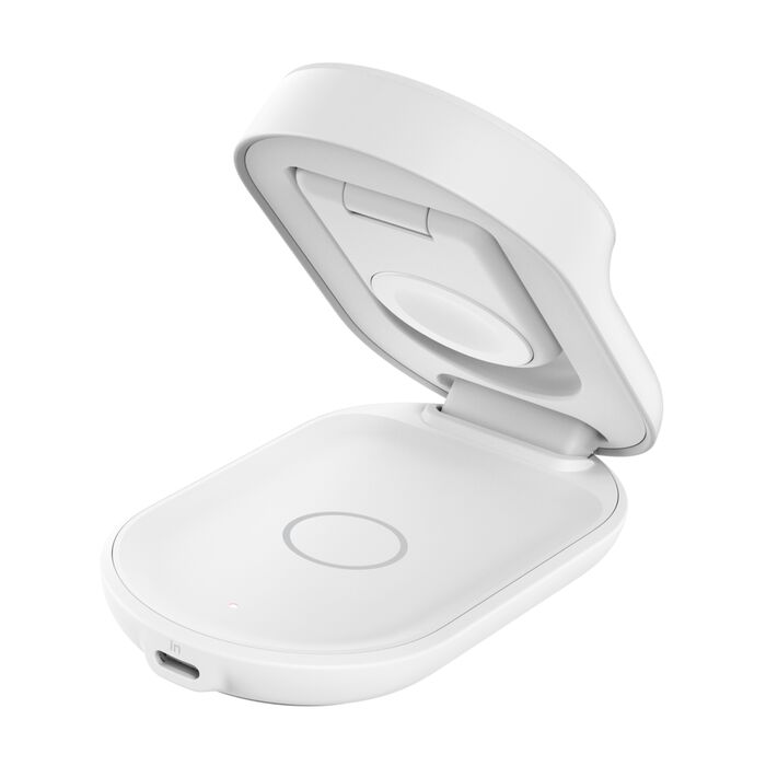 Belkin 3-in-1 Foldable Magnetic Charger with Qi2 25W - White