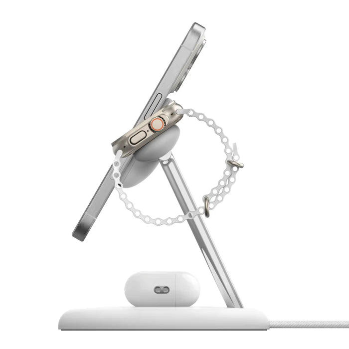 Belkin BOOST↑CHARGE™ PRO 3-in-1 Wireless Charger with MagSafe  Qi 2 - White