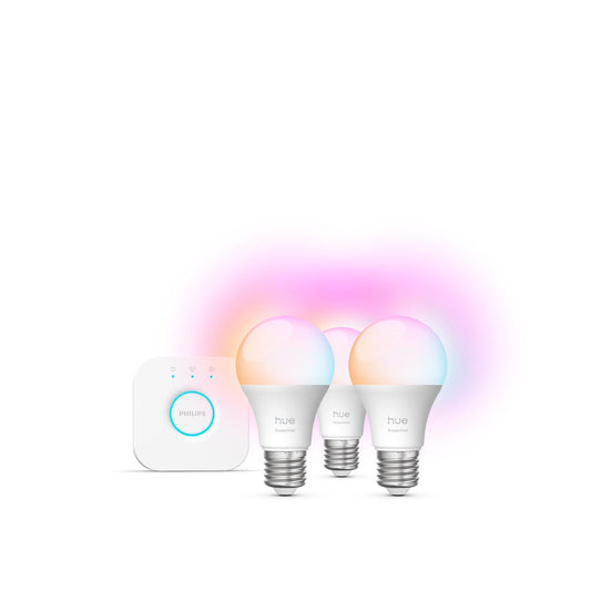 Philips Hue Essential starter kit: 3x E27 smart bulbs - 806 lm