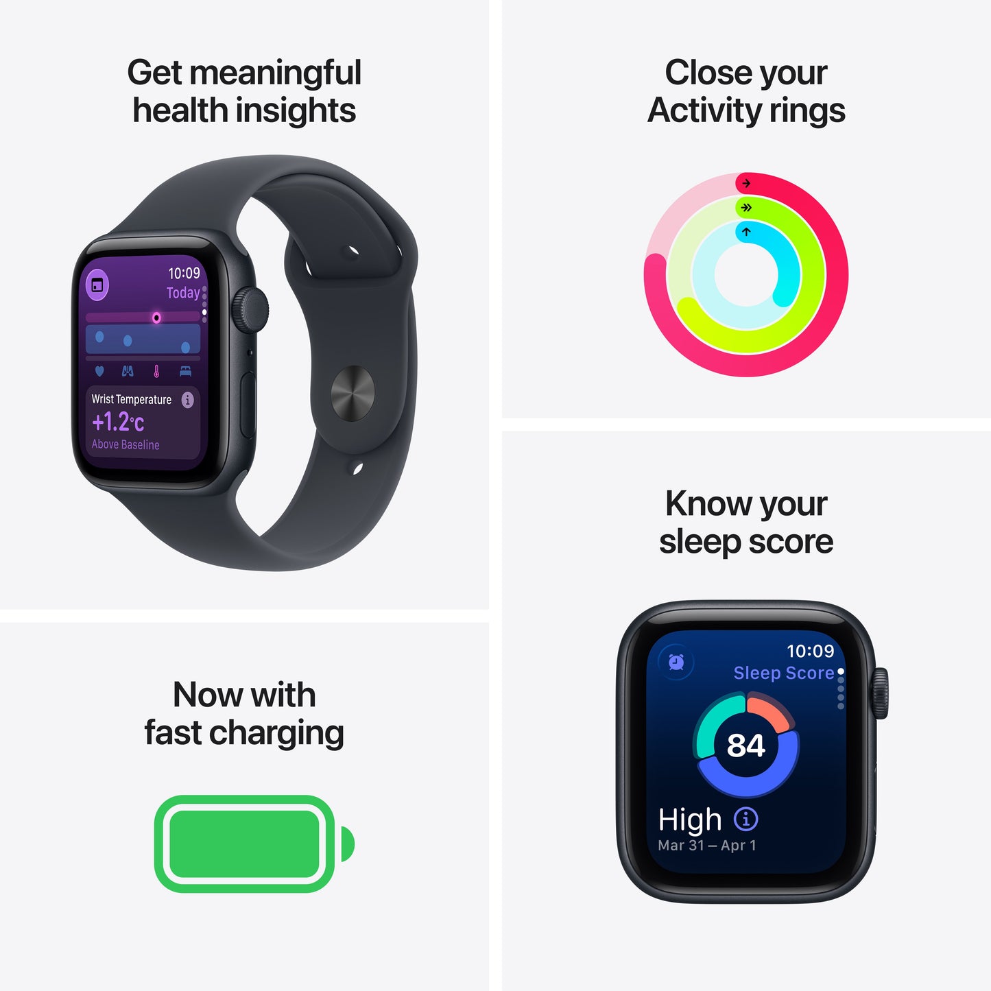 Apple Watch SE 3 GPS + Cellular 40mm Starlight Aluminium Case with Starlight Sport Band - M/L