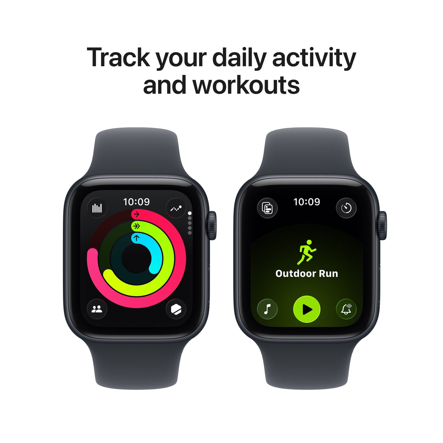 Apple Watch SE 3 GPS + Cellular 44mm Midnight Aluminium Case with Midnight Sport Band - S/M
