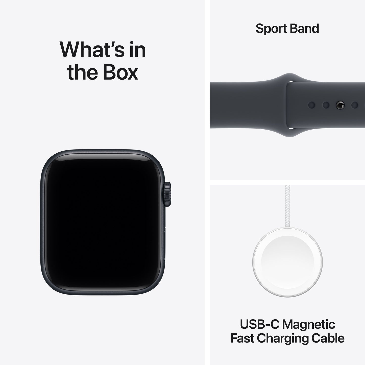 Apple Watch SE 3 GPS + Cellular 44mm Midnight Aluminium Case with Midnight Sport Band - S/M