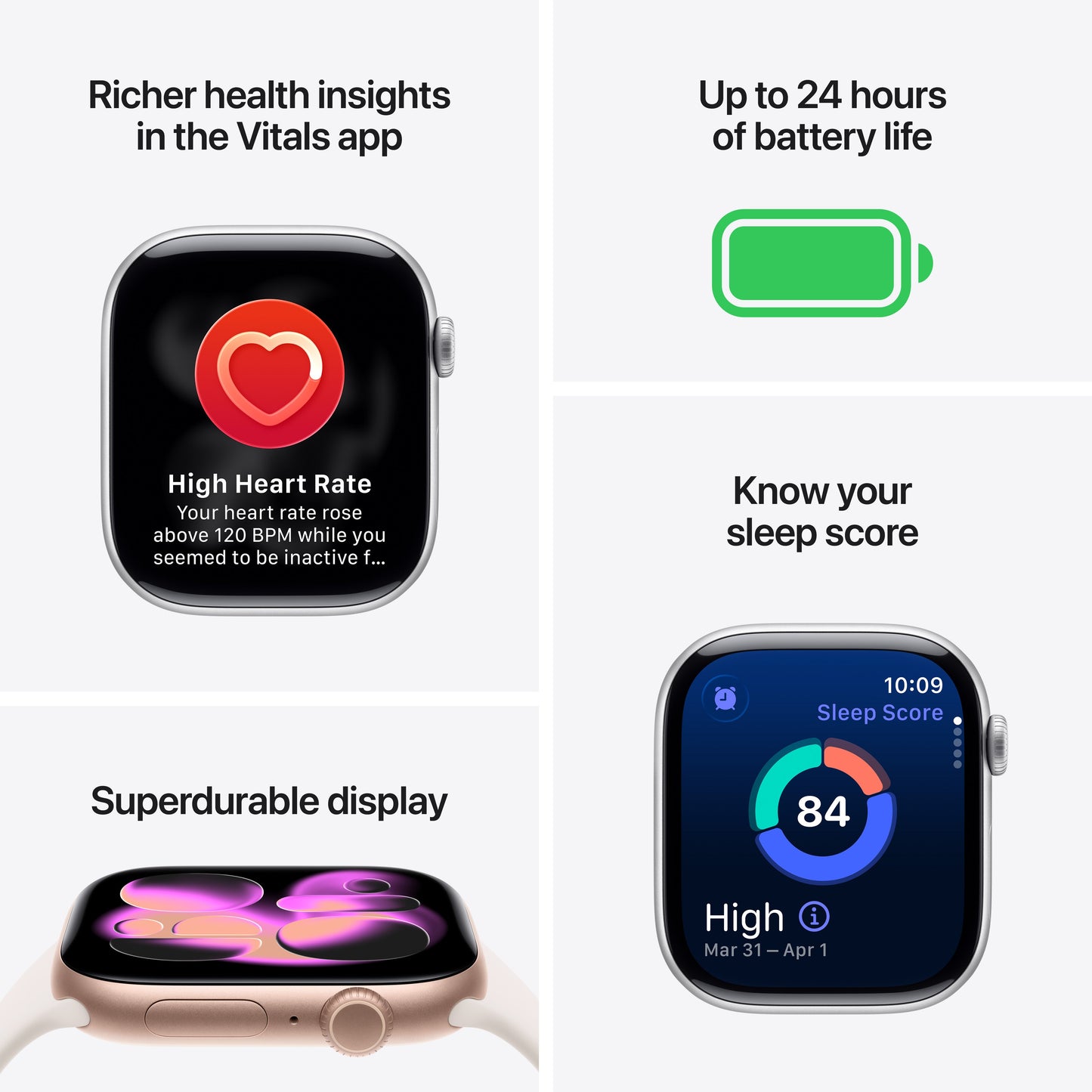 Apple Watch Series 11 GPS 42mm Jet Black Aluminium Case with Black Sport Band - S/M