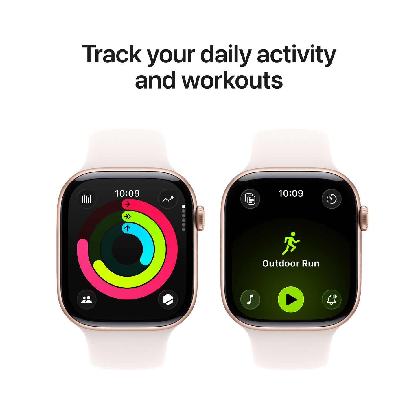 Apple Watch Series 11 GPS 42mm Rose Gold Aluminium Case with Light Blush Sport Band  - S/M