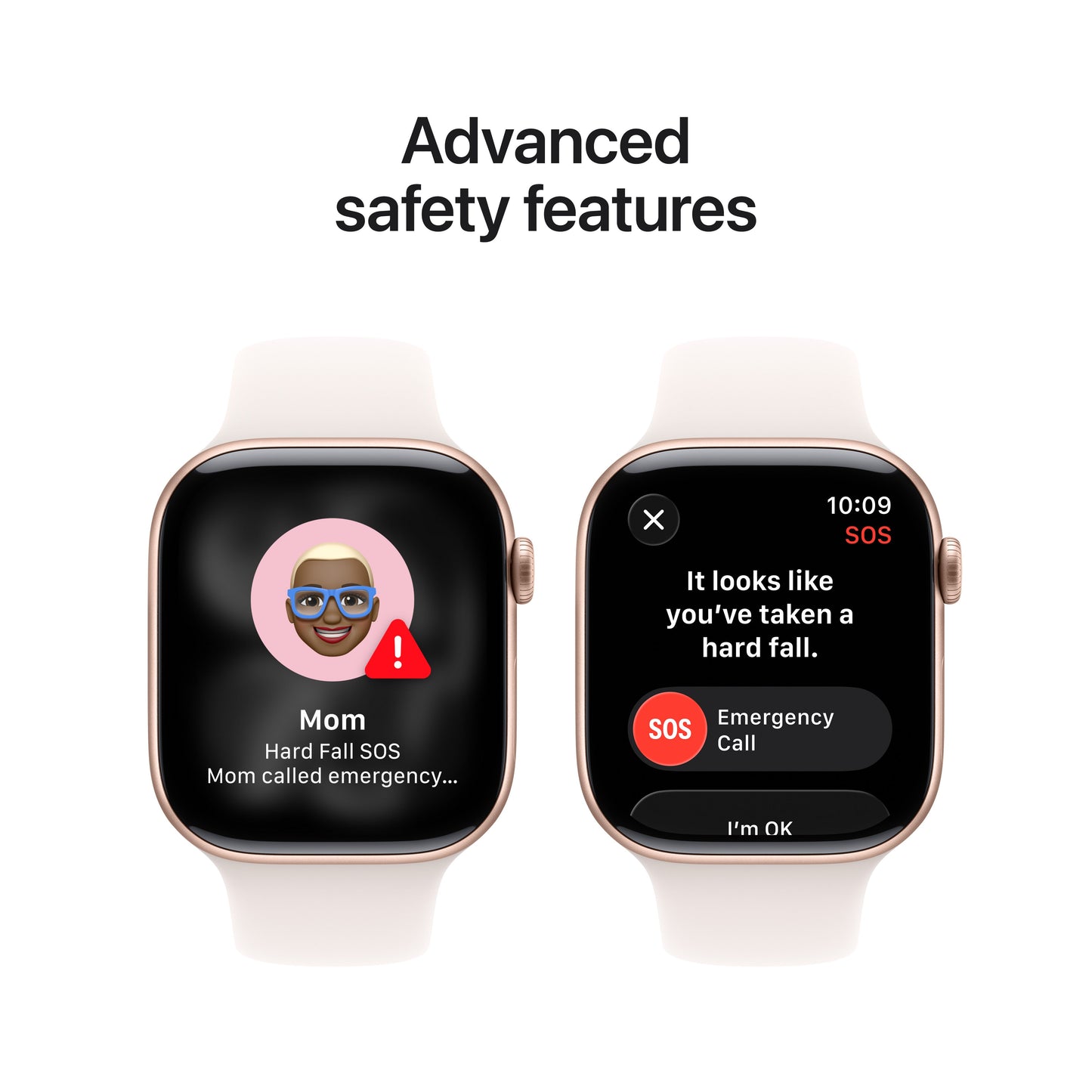 Apple Watch Series 11 GPS + Cellular 42mm Rose Gold Aluminium Case with Light Blush Sport Band - M/L