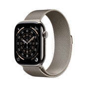 Apple Watch Series 11 GPS + Cellular 46mm Natural Titanium Case with Natural Milanese Loop - S/M
