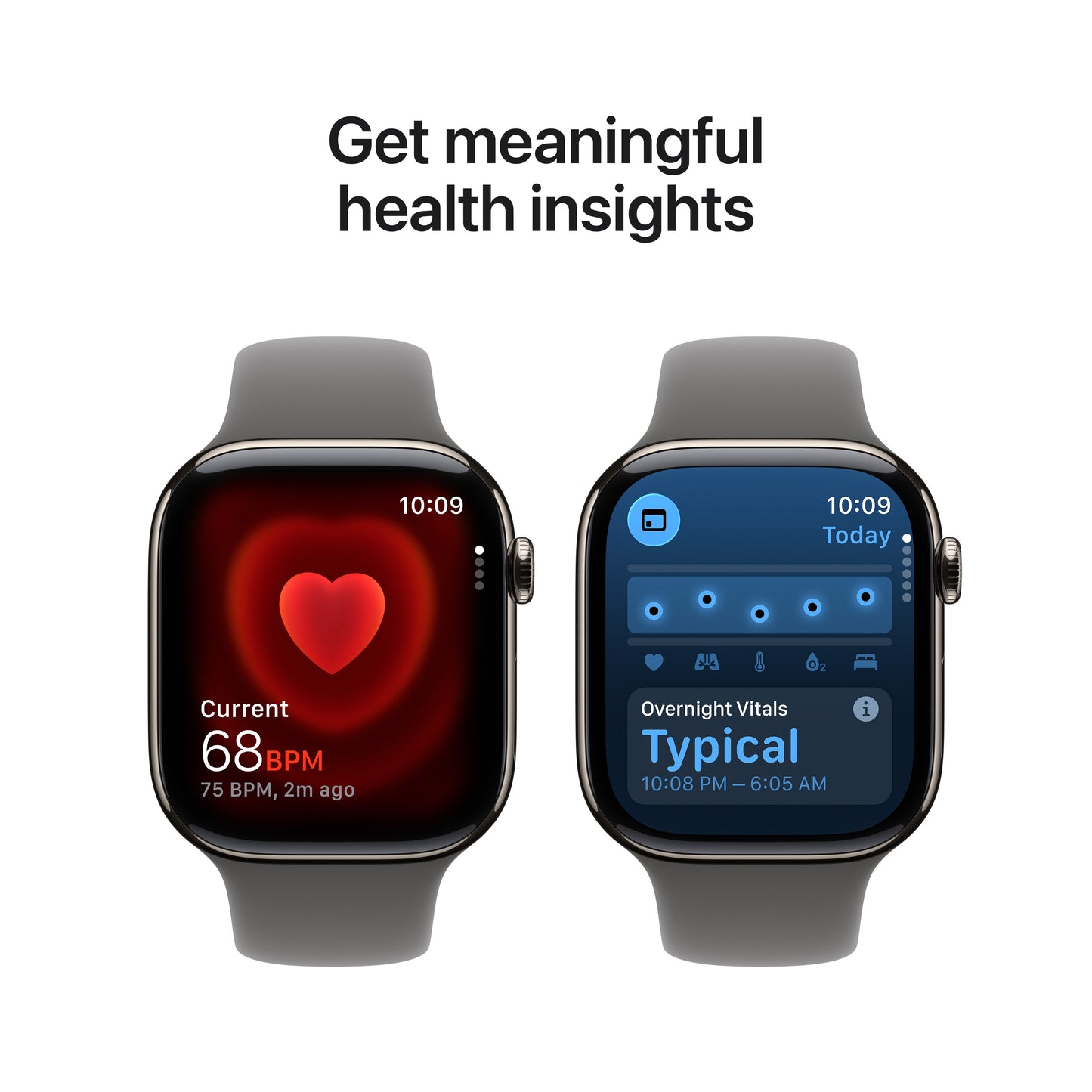 Apple Watch Series 11 GPS + Cellular 46mm Natural Titanium Case with Stone Grey Sport Band - S/M