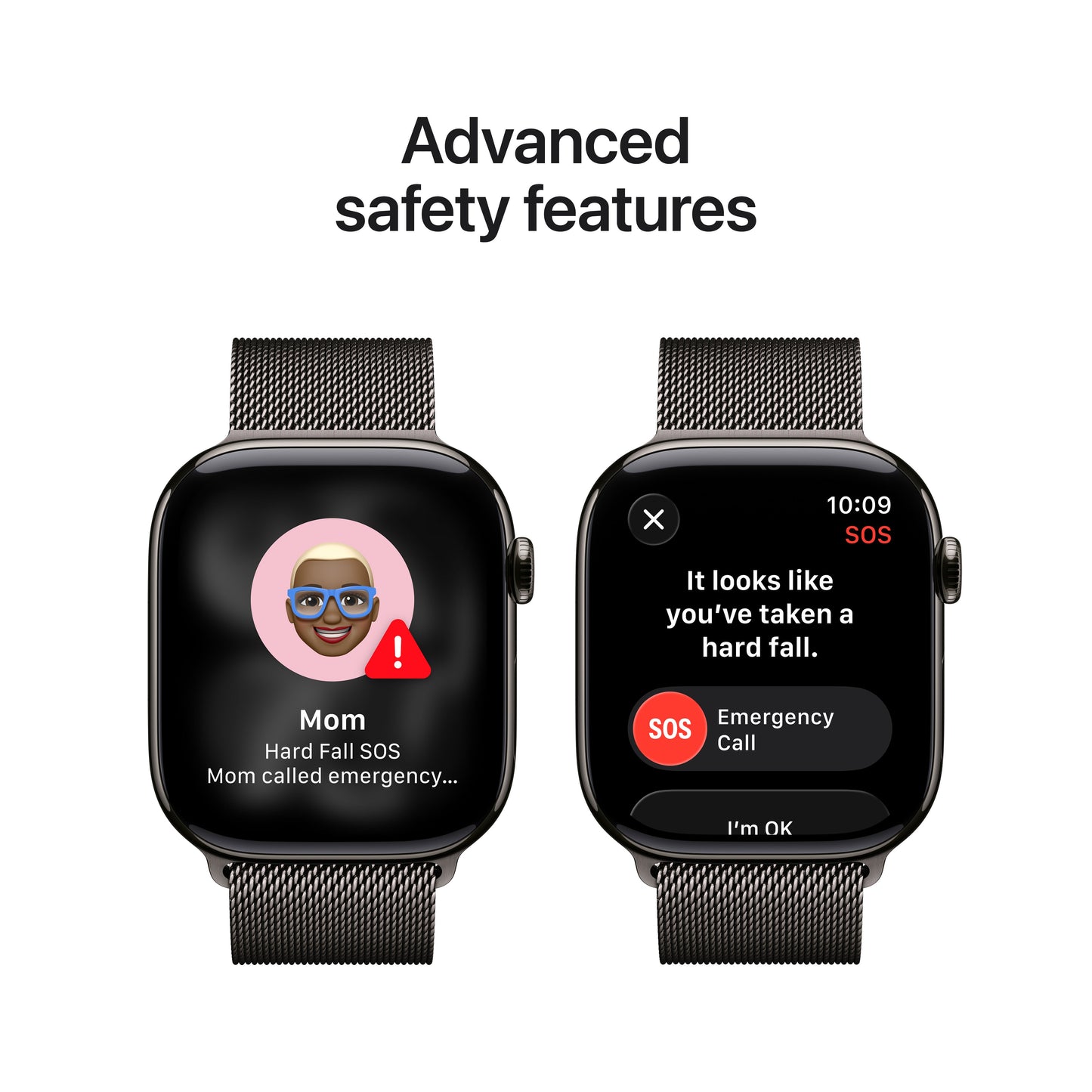 Apple Watch Series 11 GPS + Cellular 46mm Slate Titanium Case with Slate Milanese Loop - S/M