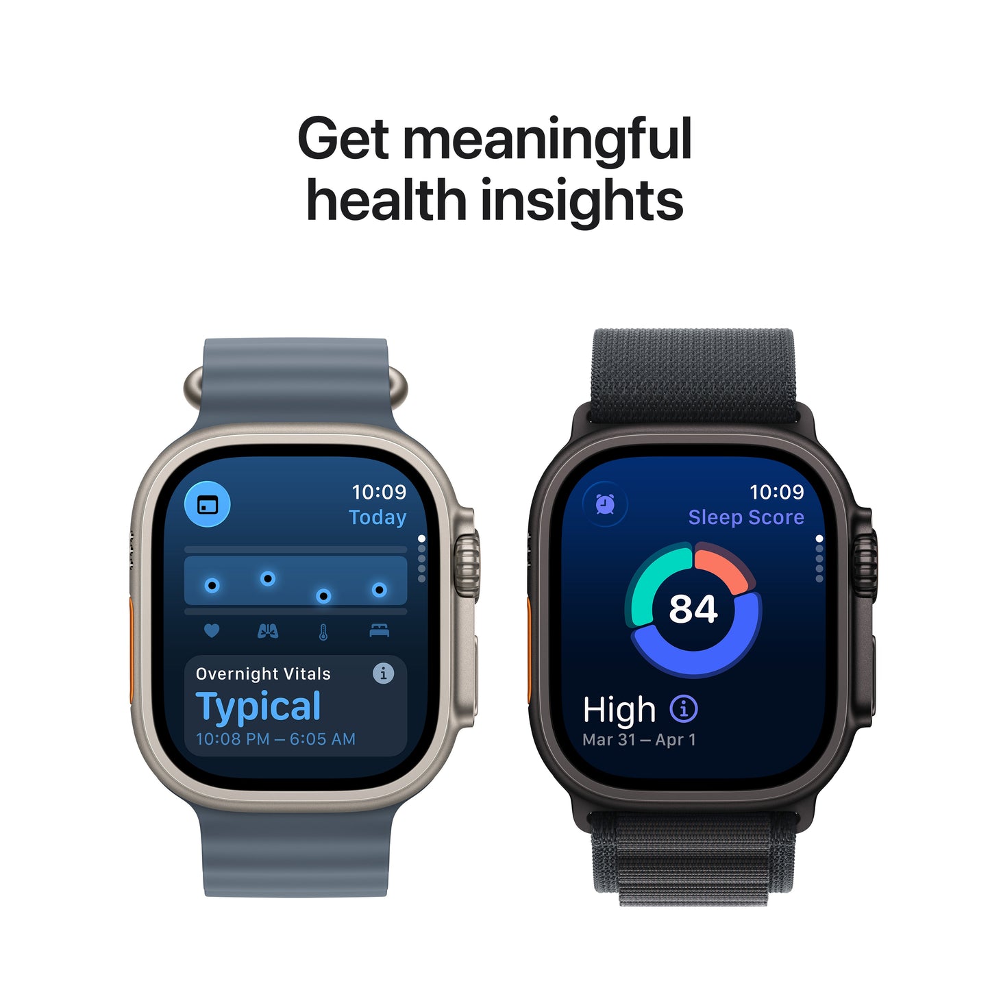 Apple Watch Ultra 3 GPS + Cellular 49mm Natural Titanium Case with Light Blue Alpine Loop - Large