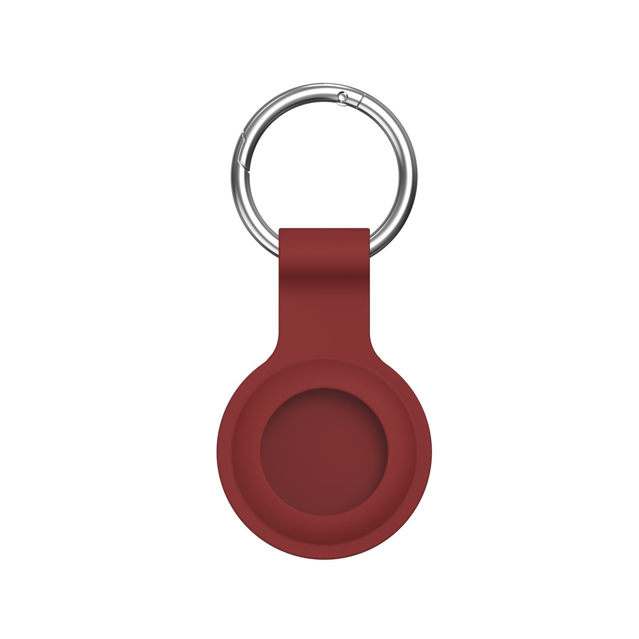 iStorm essentials - Silicone keyring for AirTag - Burgundy
