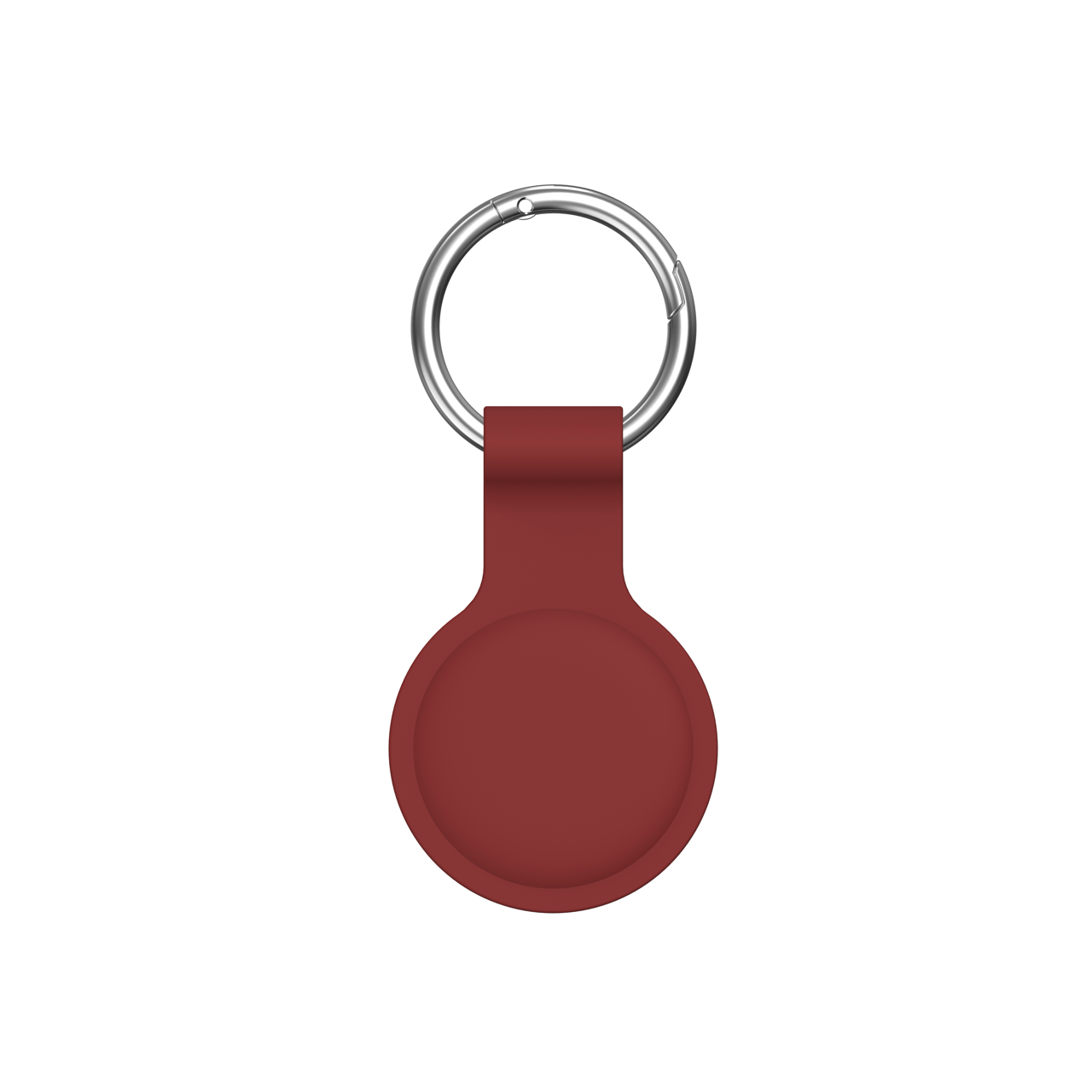 iStorm essentials - Silicone keyring for AirTag - Burgundy