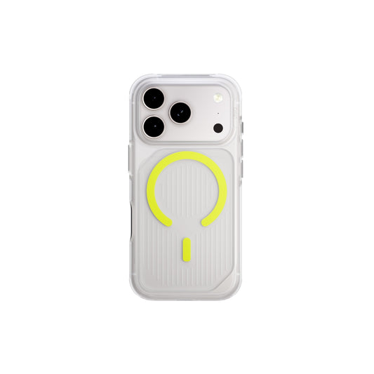 Uniq Combat Active iPhone 17 Pro Case Magclick - Clear/Lime