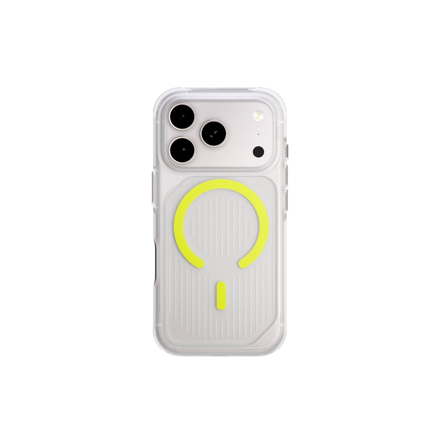 Uniq Combat Active iPhone 17 Pro Max Case Magclick - Clear/Lime