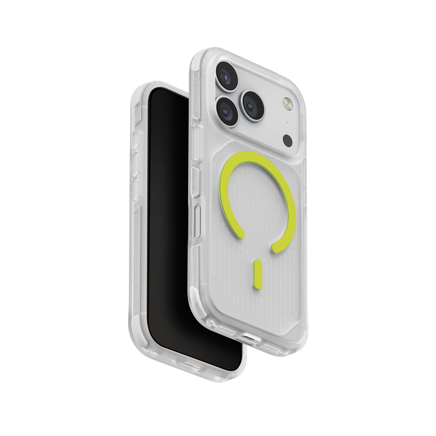 Uniq Combat Active iPhone 17 Pro Max Case Magclick - Clear/Lime