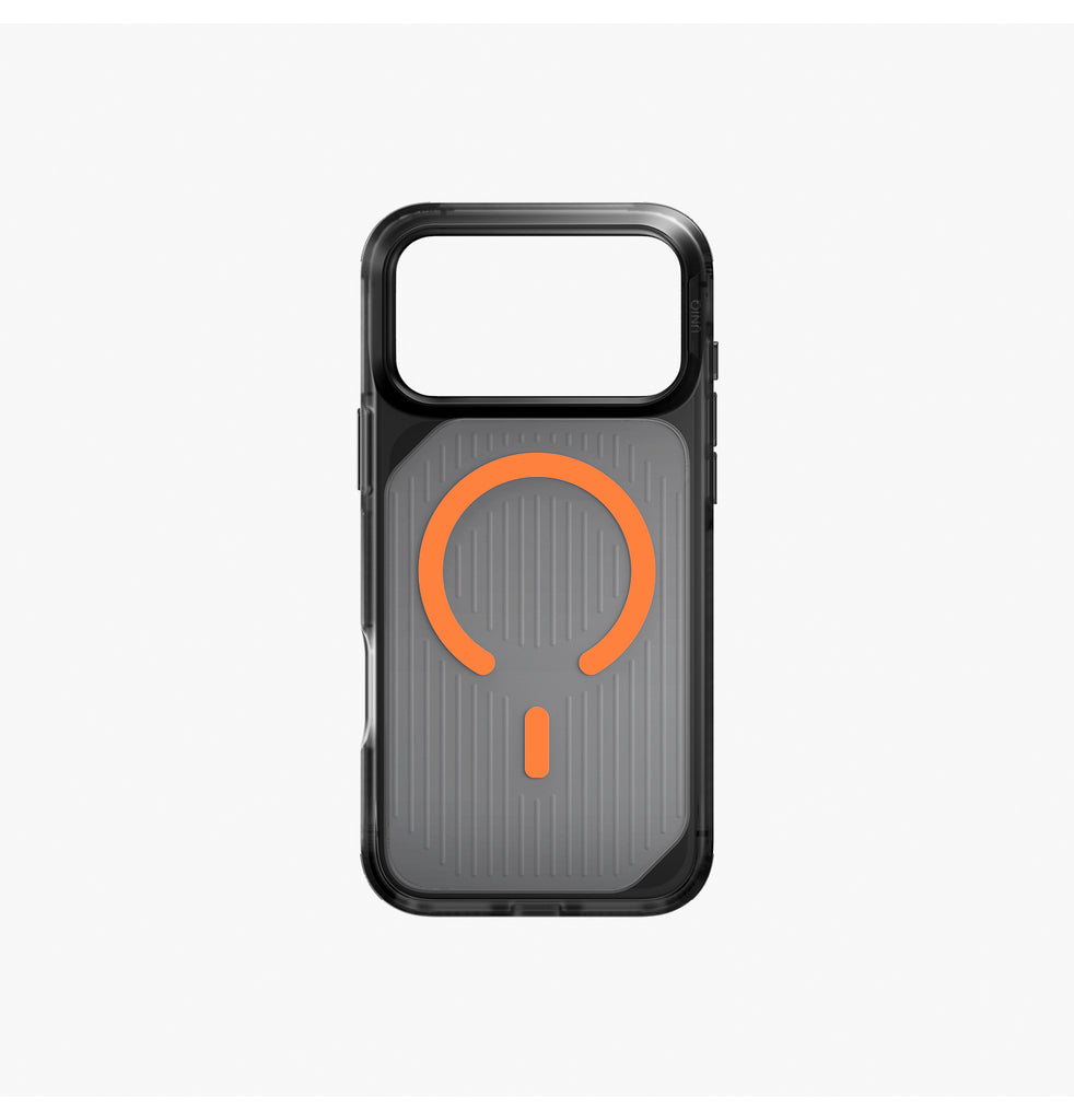 Uniq Combat Active iPhone 17 Pro Max Case Magclick - Smoke/Orange