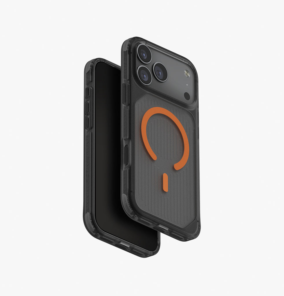 Uniq Combat Active iPhone 17 Pro Max Case Magclick - Smoke/Orange