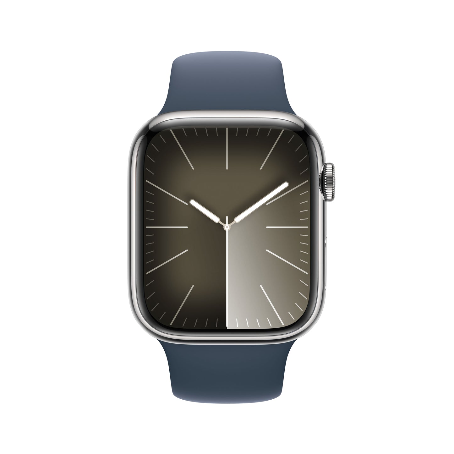 Apple_Watch_Series_9_LTE_45mm_Silver_Stainless_Steel_Storm_Blue_Sport_Band_PDP_Image_Position-2__WWEN