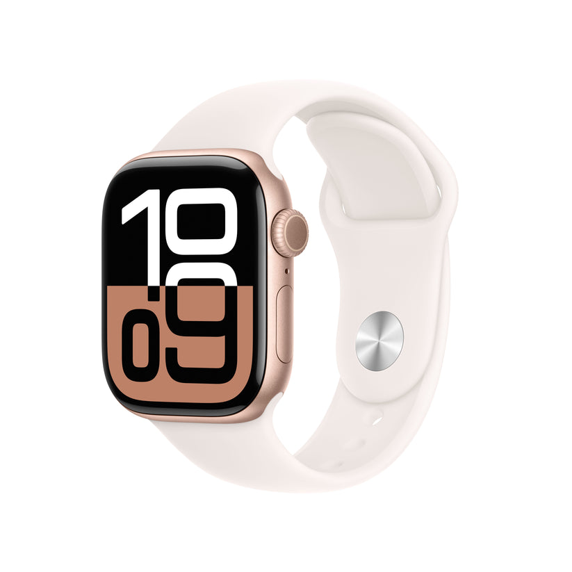 Apple Watch Series 10 GPS Cellular 42mm Rose Gold Aluminum Case with
