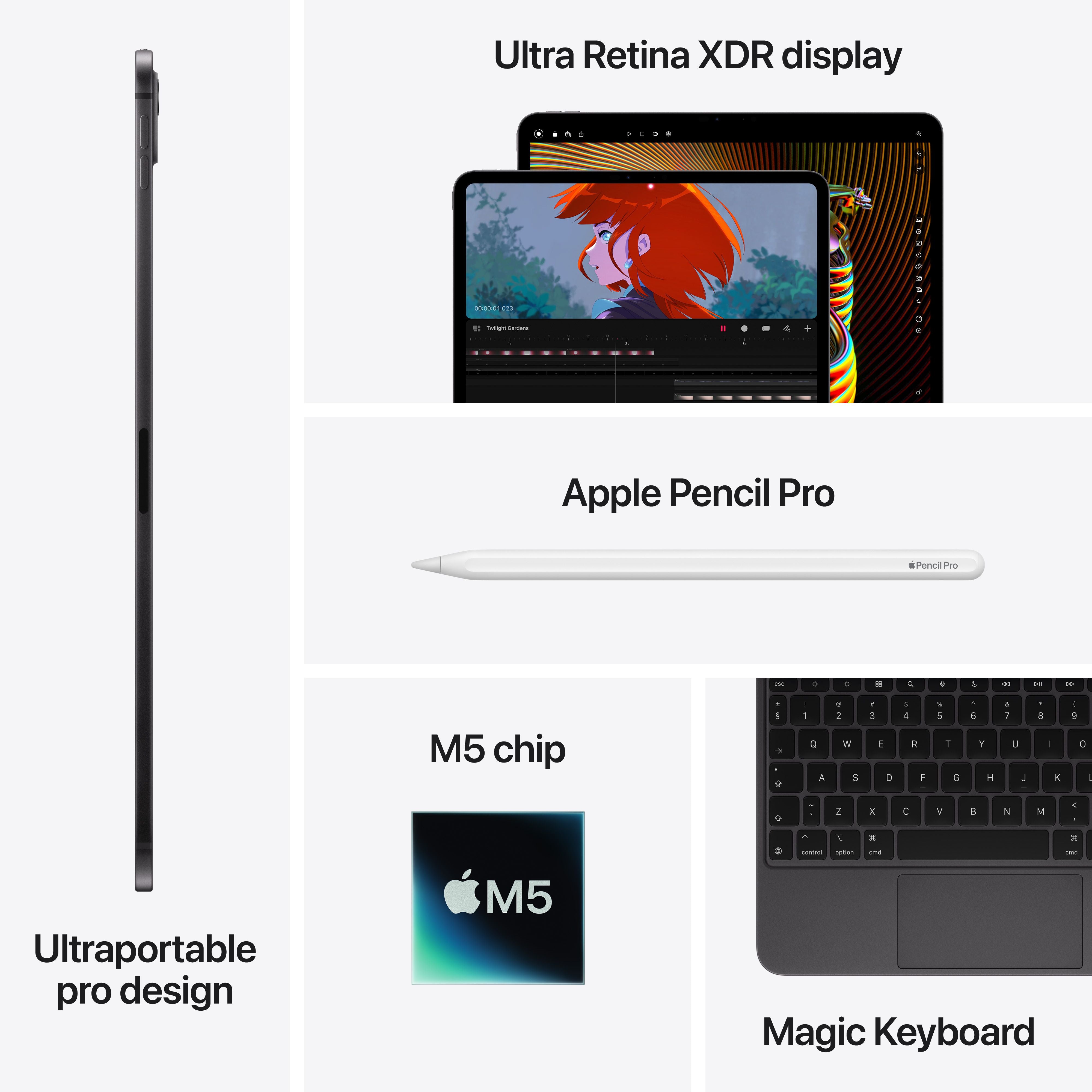 IPAD PRO 13-inch (M5)1TBとPencil Proセット 13-inch iPad Pro Wi-Fi 1TB Standard Glass - Silver (M5)