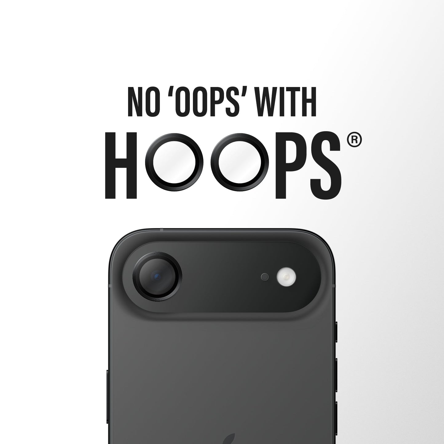 PanzerGlass Hoops Black Camera Lens Protector iPhone Air