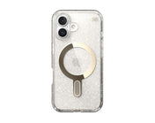 Speck Presidio Lux Glitter MagSafe iPhone 16 - Clear