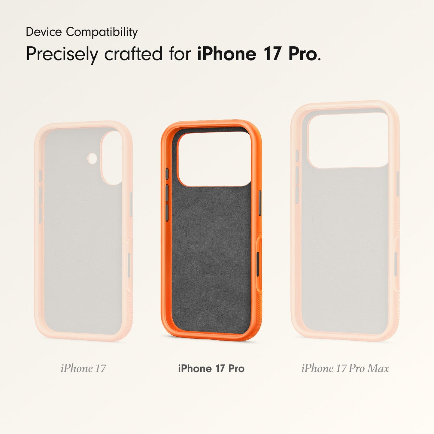 Beats iPhone 17 Pro Rugged Case with MagSafe and Camera Control – Sierra Orange