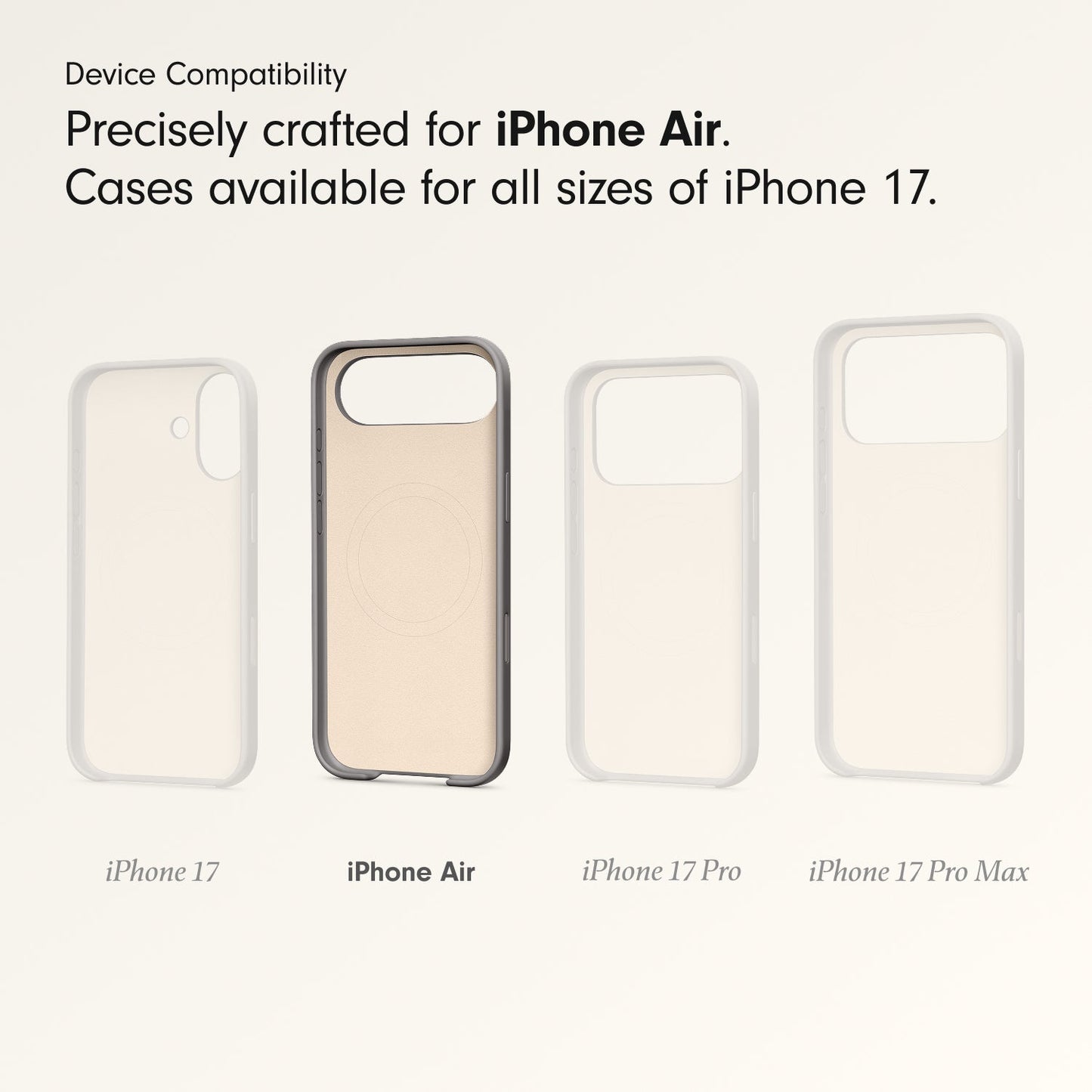 Beats iPhone Air Case with MagSafe and Camera Control — Granite Gray