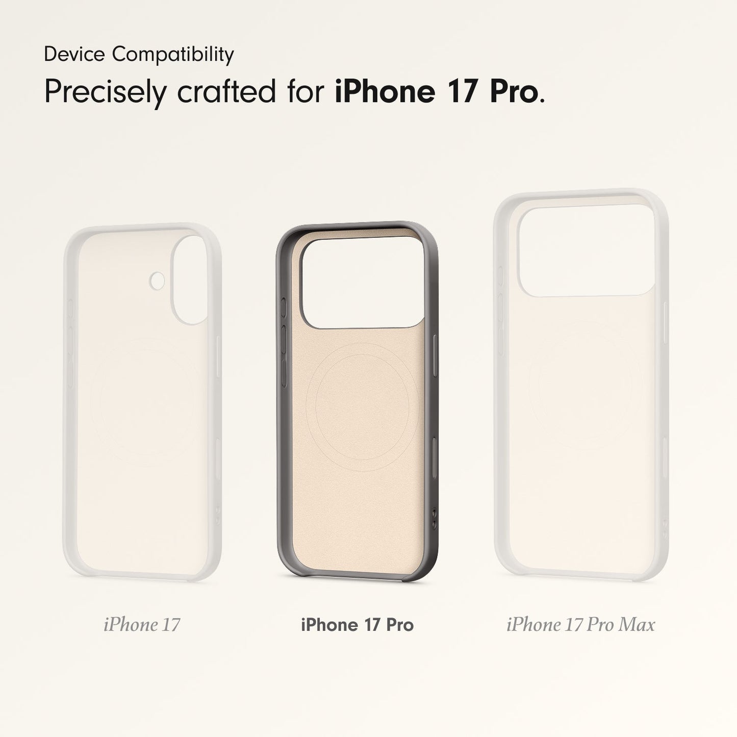 Beats iPhone 17 Pro Kickstand Case with MagSafe and Camera Control - Granite Gray