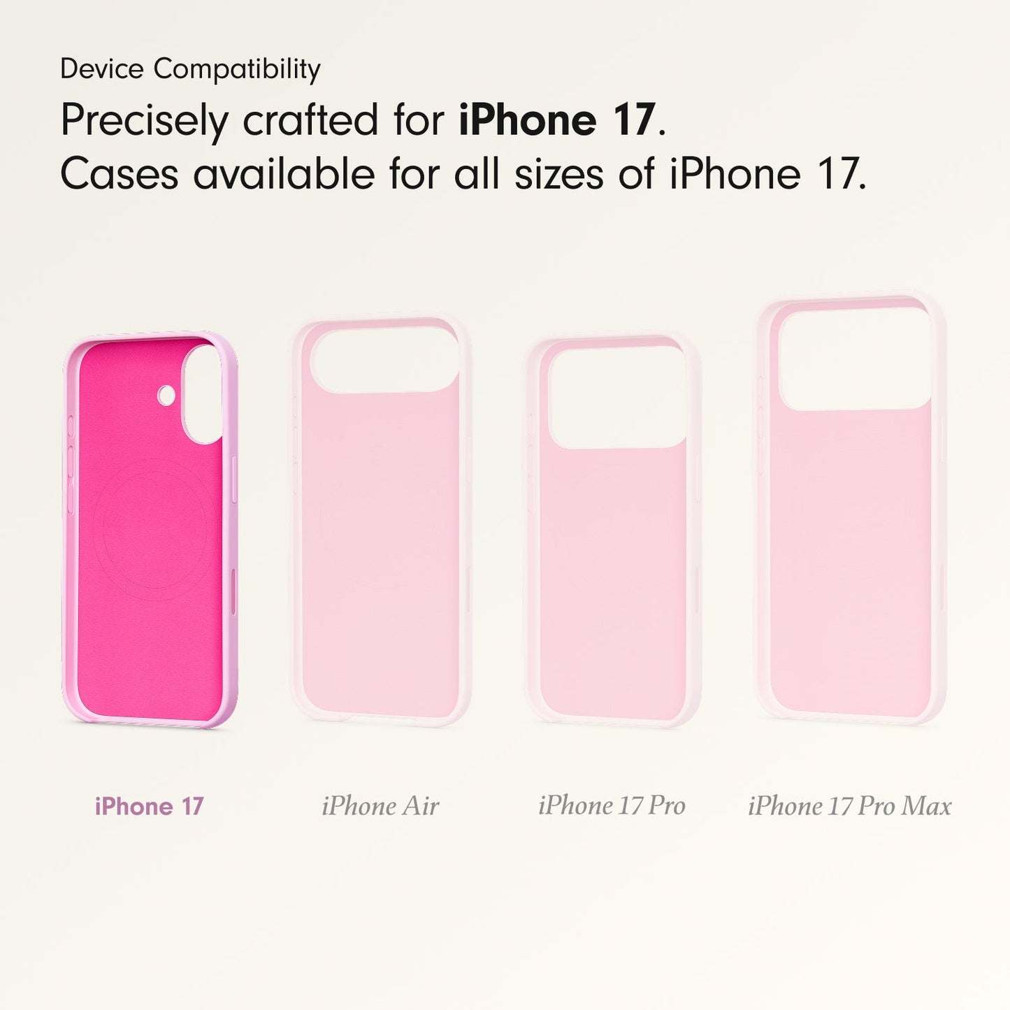 Beats iPhone 17 Case with MagSafe and Camera Control — Pebble Pink