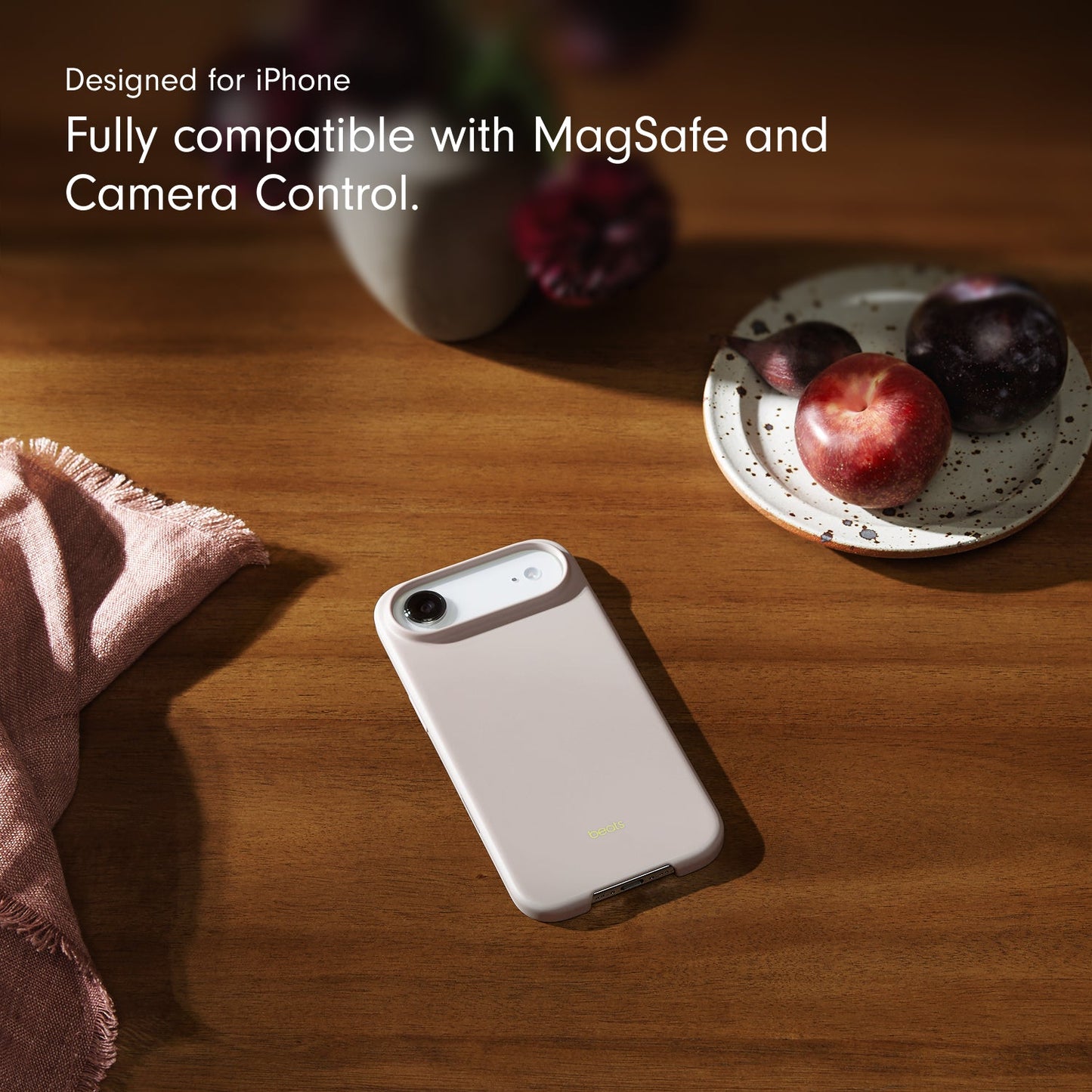 Beats iPhone Air Case with MagSafe and Camera Control — Lime Stone
