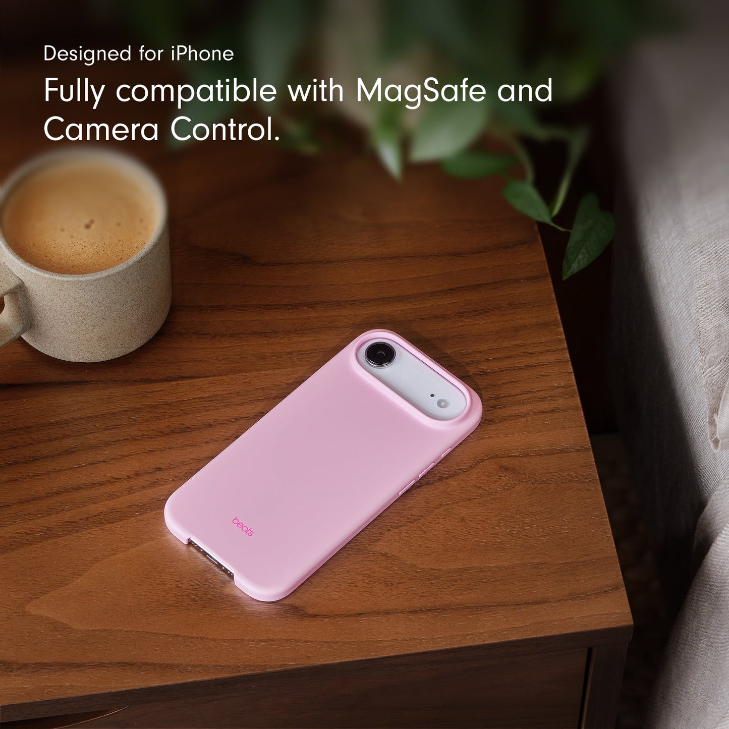 Beats iPhone Air Case with MagSafe and Camera Control — Pebble Pink