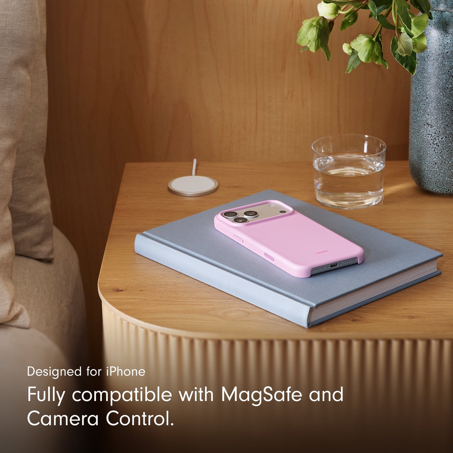 Beats iPhone 17 Pro Max Case with MagSafe and Camera Control — Pebble Pink